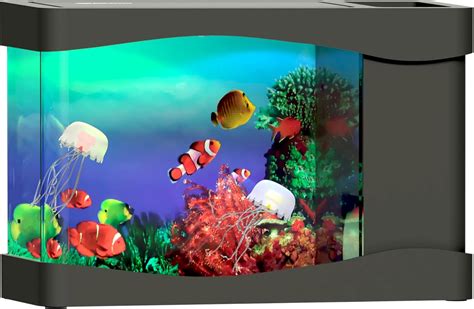 fish tank with fake fish for cats to watch|artificial fish tank with moving.